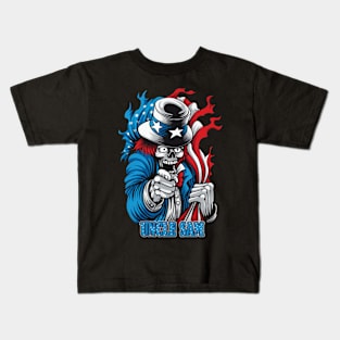 The Skull of Uncle Sam Kids T-Shirt